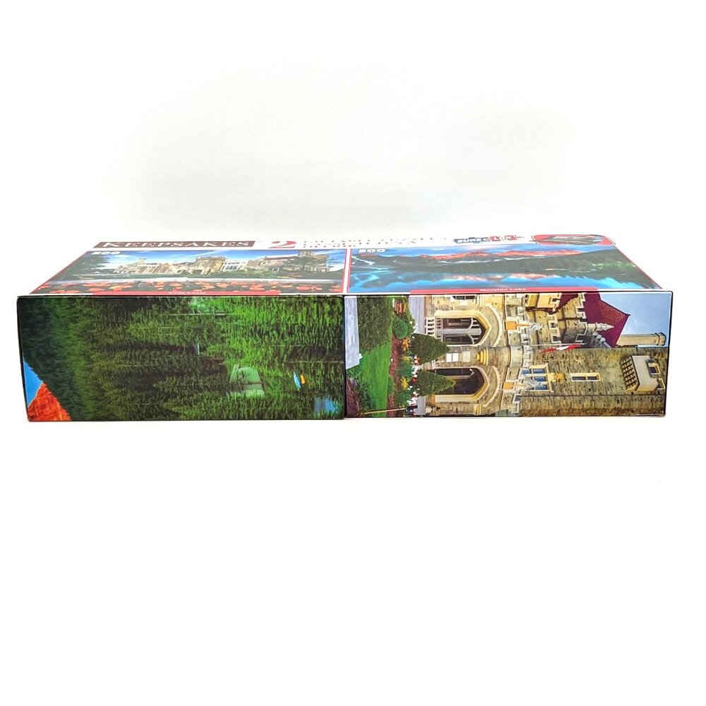 Keepsakes 2 Giftable 500-Piece JIgsaw Puzzles Casa Loma Moraine Lake Scenes New - Picture 9 of 15